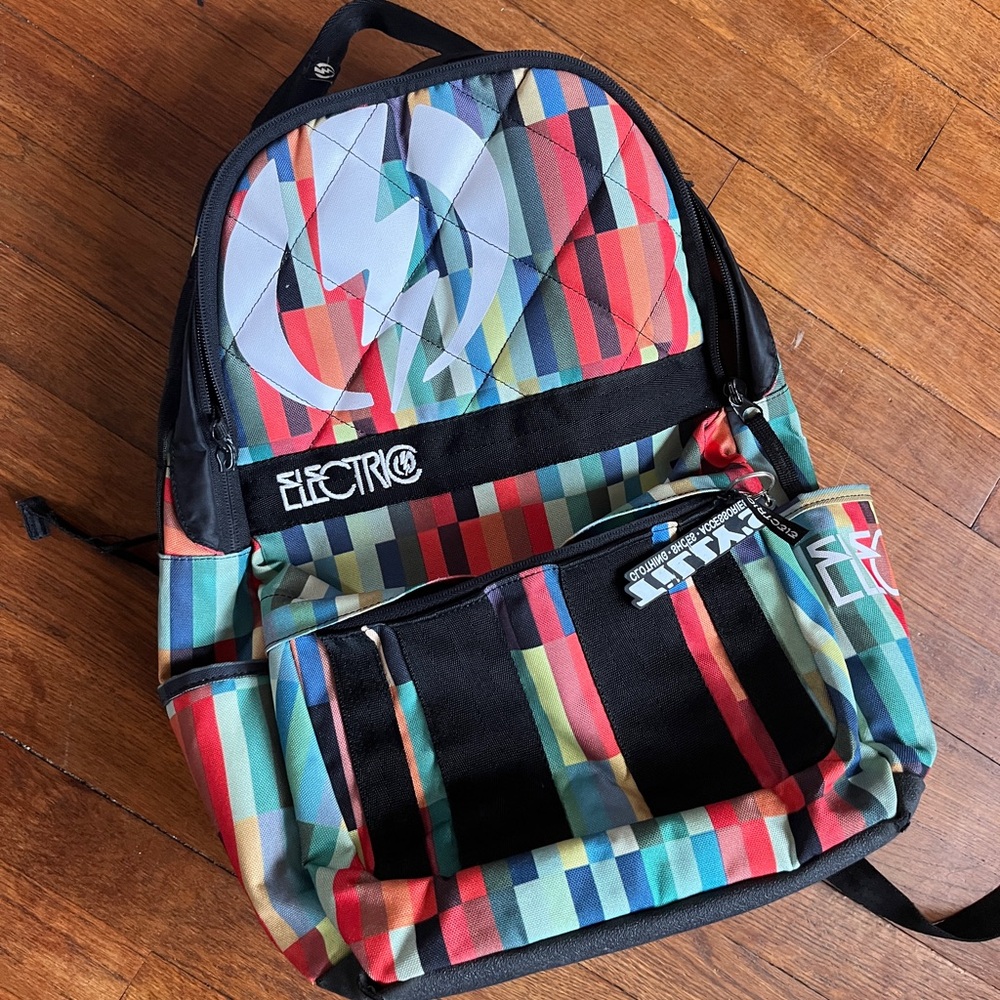 This is an Electric Caliber Digital Stripe Backpack from Tilly’s